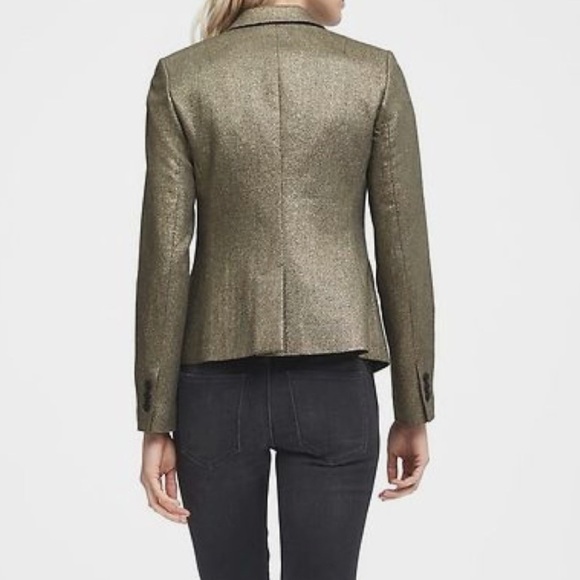 Banana Republic Metallic Gold Wool Blazer - Picture 5 of 15